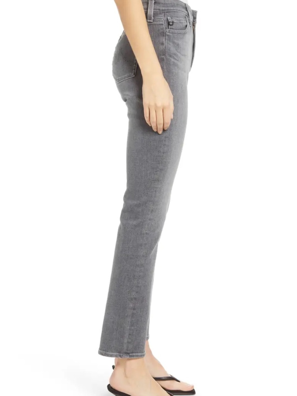 Adriana Goldschmied AG Mari Crop Jean Slim 25 Gray